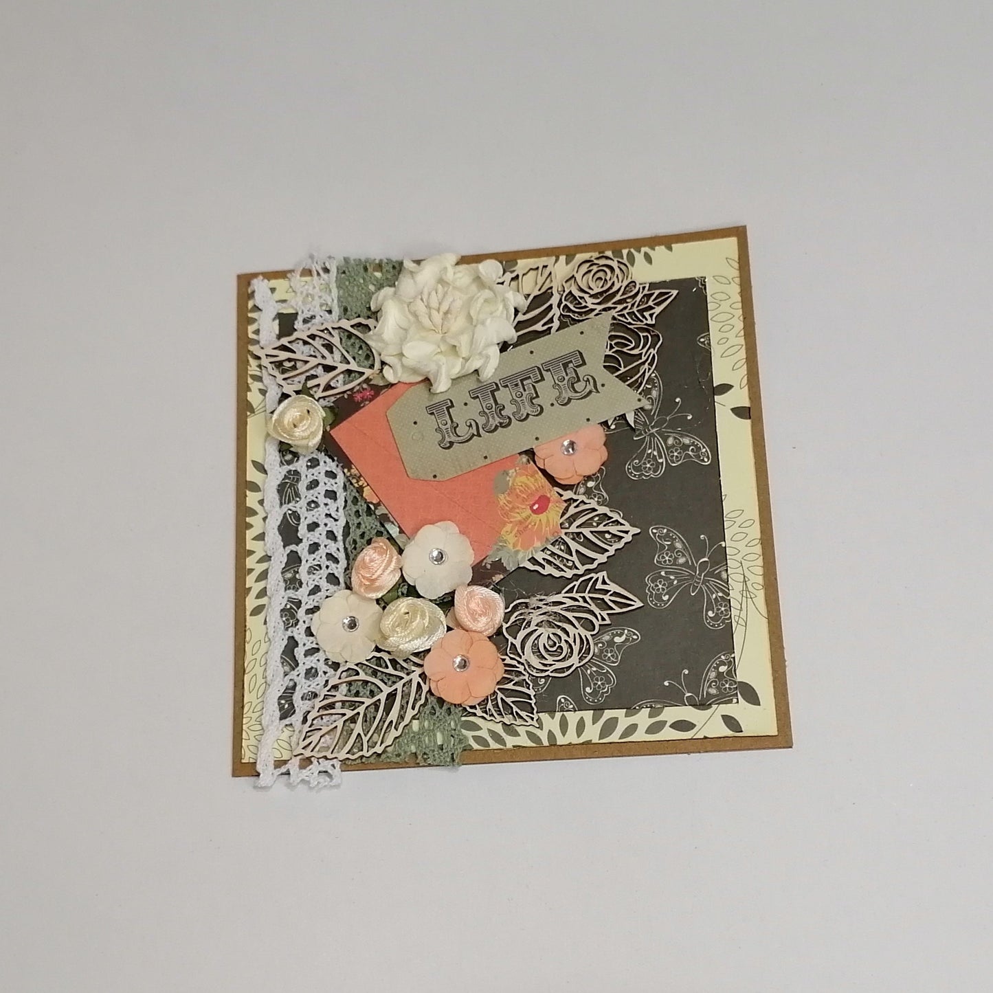 Felicitare Handmade Life - 13 x 13 cm