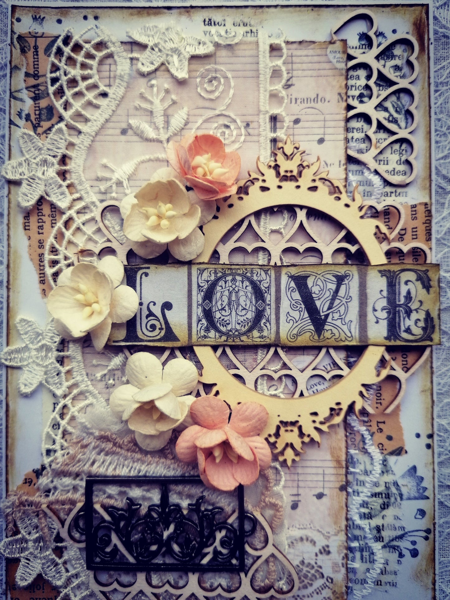 Felicitare Mixed Media ”Love”