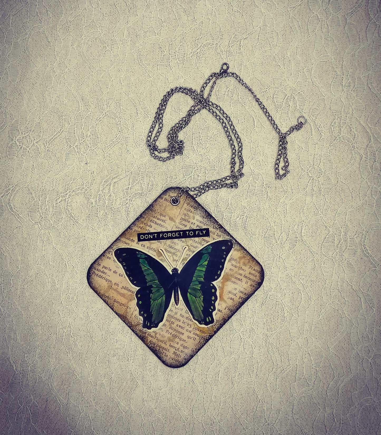 Pandantiv Handmade Don`t Forget To Fly