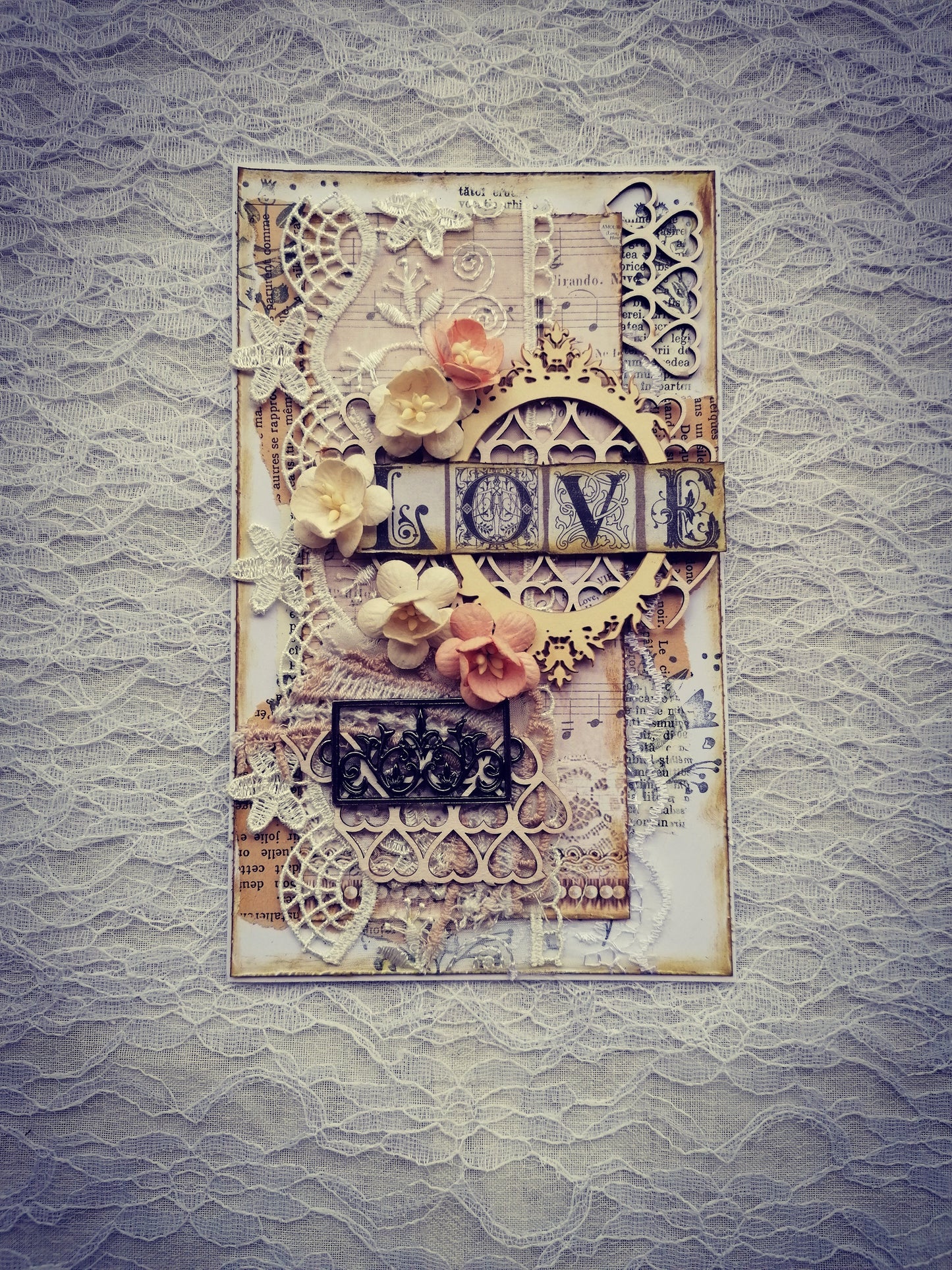 Felicitare Mixed Media ”Love”