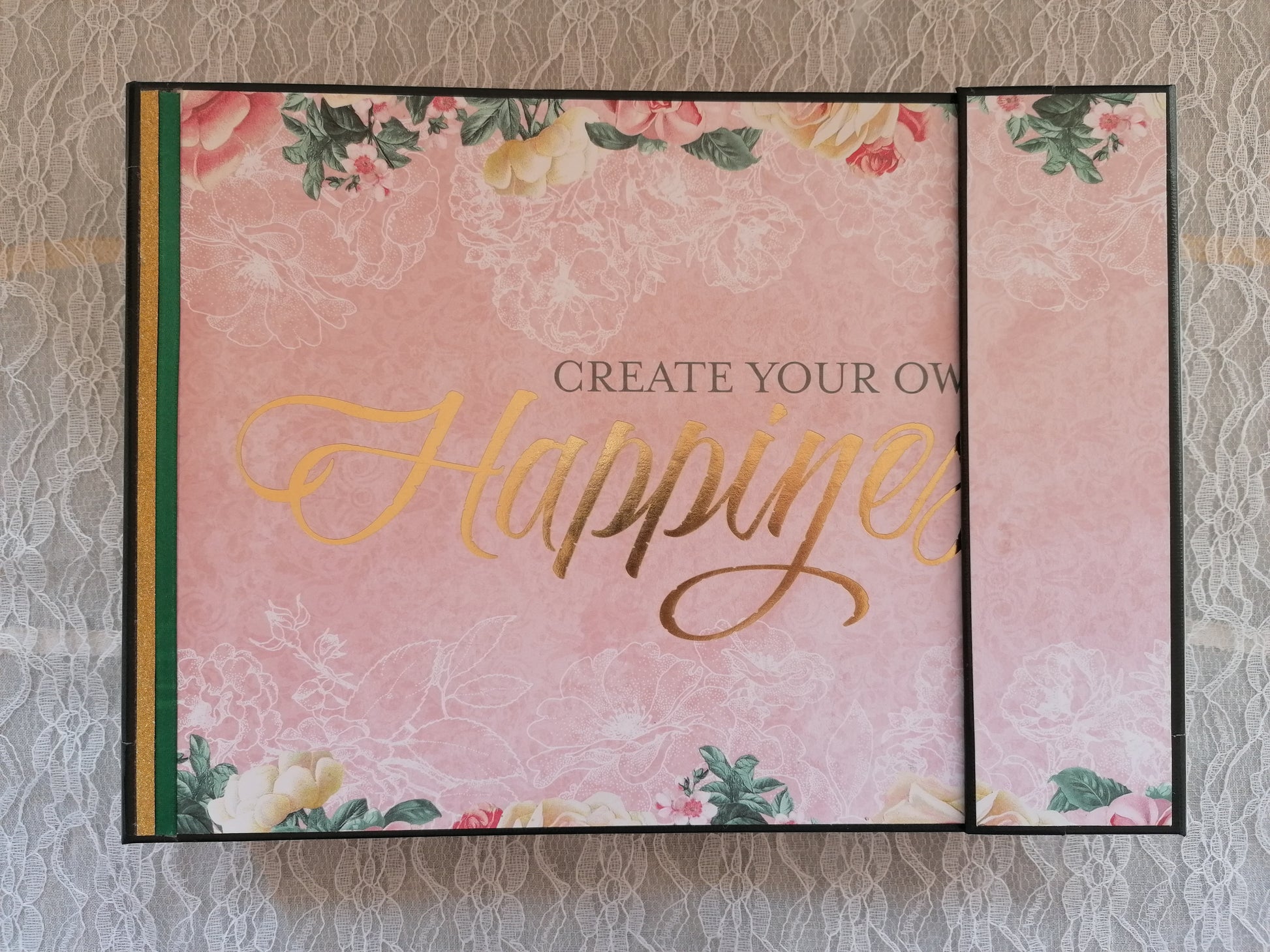 Album Foto Handmade cu Închidere Magnetică Create Your Own Happiness