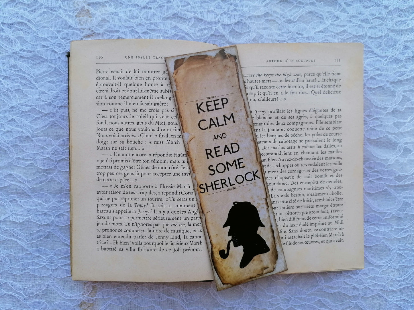 Semn de Carte Handmade Keep Calm And Read Some Sherlock