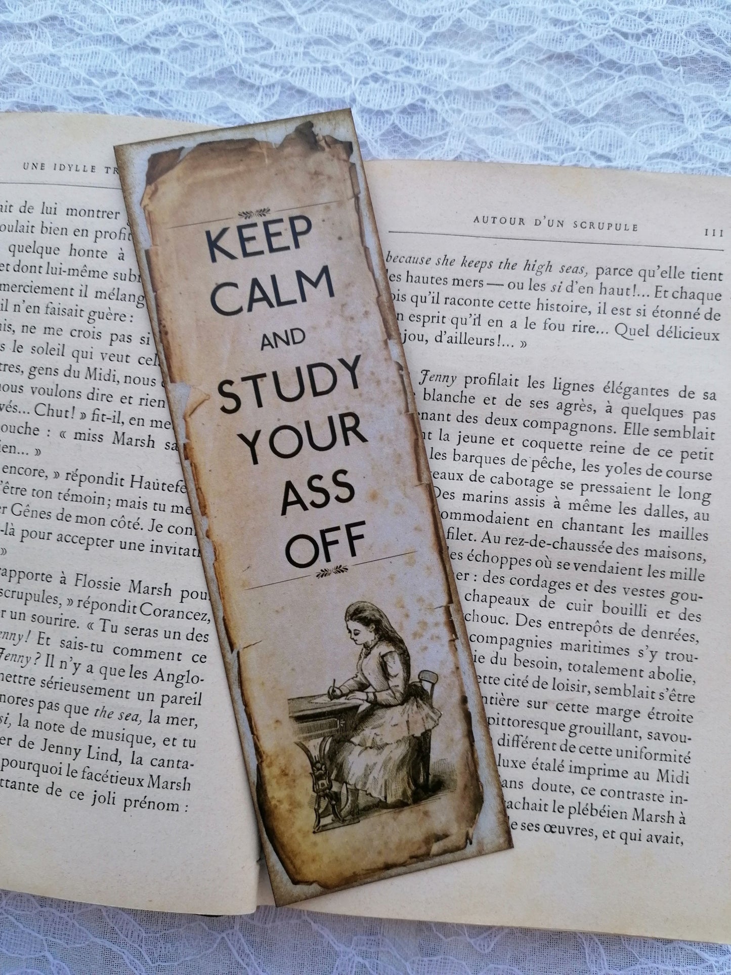 Semn de Carte Handmade Keep Calm And Study Your Ass Off