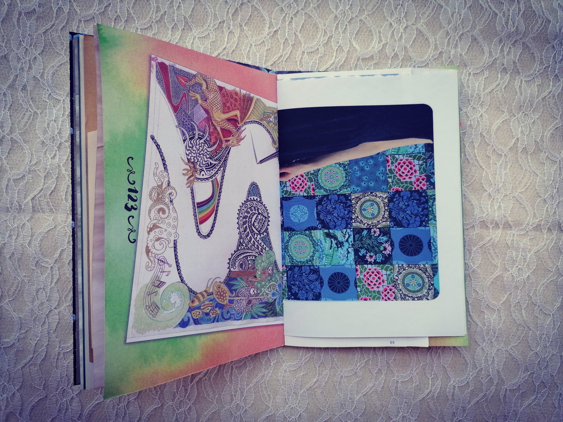 Jurnal Handmade Nature Spring, Sketch Your Life And Put Color On It