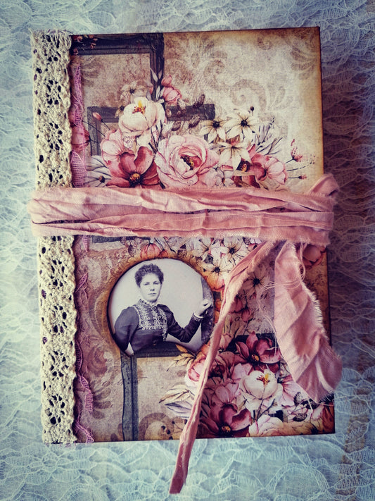 Jurnal Handmade Vintage Lady Rose