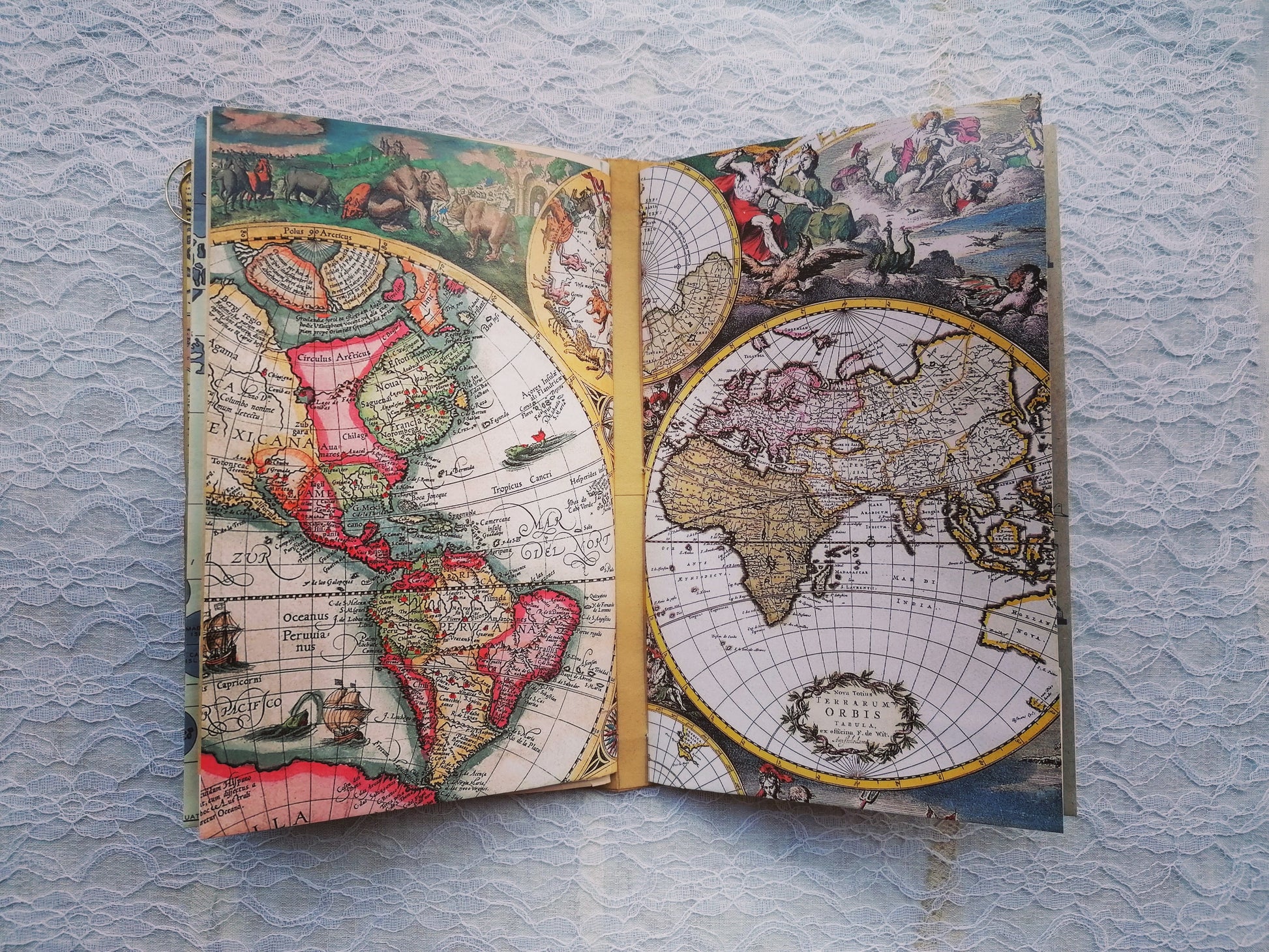 Jurnal Handmade Vintage Map